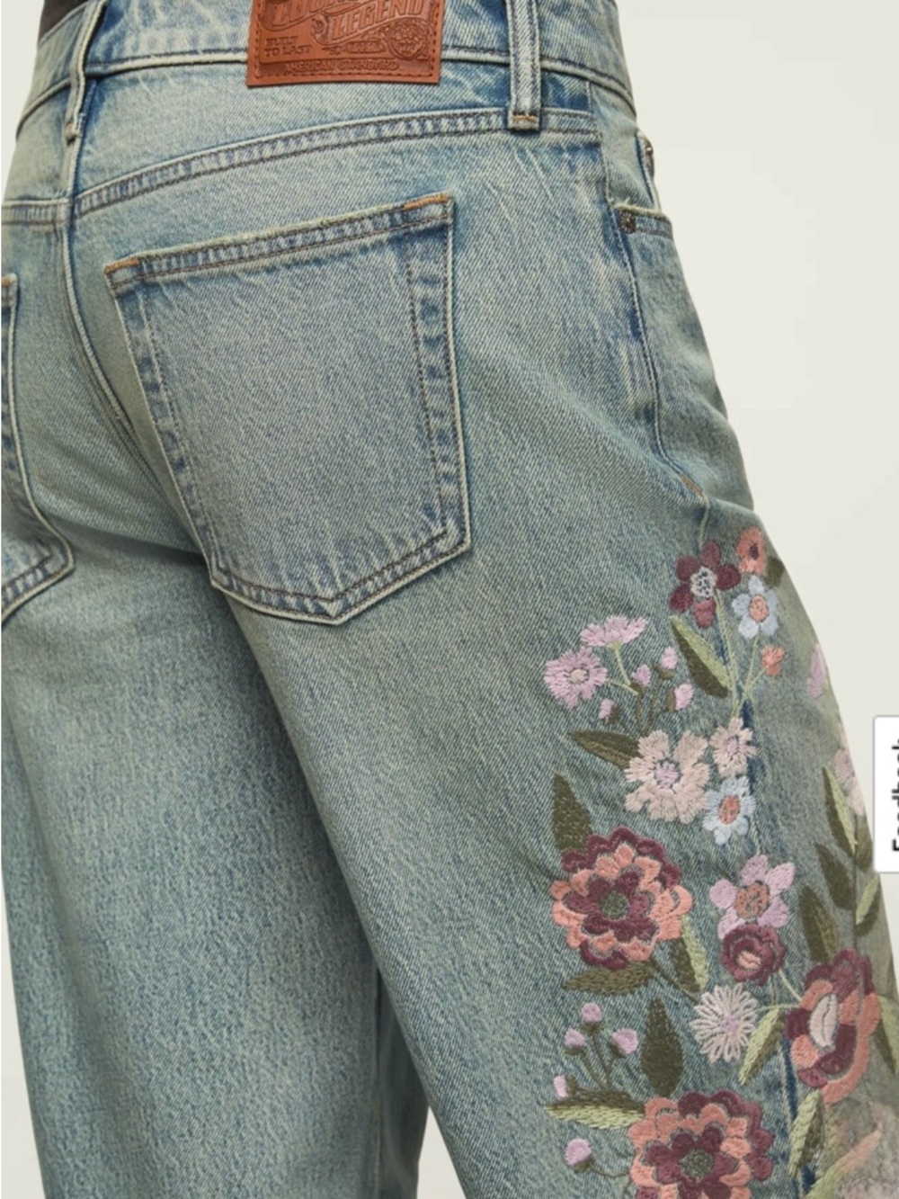 Lucky Legend Embroidered Baggy Jeans - Picture 3 of 4